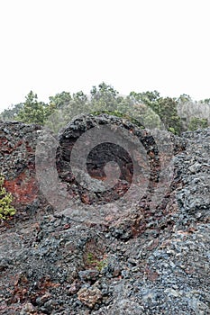 Volcanic rock in Volcano National Park on Big Island Hawaii