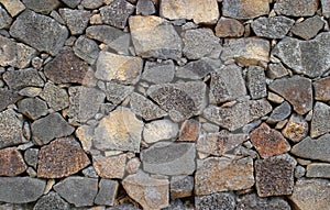 Volcanic rock wall