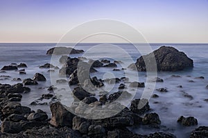 Volcanic rocks in Atlantic ocean,  San Juan de la Rambla coastline