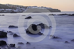 Volcanic rocks in Atlantic ocean,  San Juan de la Rambla coastline