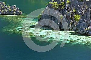 Volcanic rocks in coron island