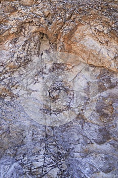 Volcanic rocks, Ignimbrite with Jarosite and Goethite in Almeria