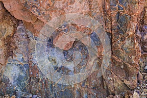 Volcanic rocks, Ignimbrite with Jarosite and Goethite in Almeria