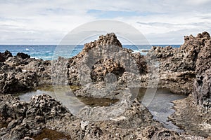 Volcanic rocks in Playa San Juan - Tenerife
