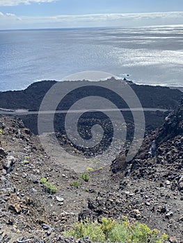 Volcanic sands, coves surrounded by rocks and stunning natural landscapes. This is Palma, one of the Canary Islands photo