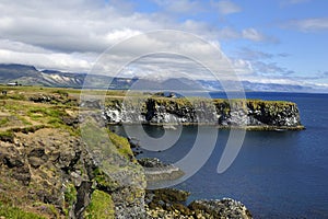 Volcanic sea cliffs nesting site