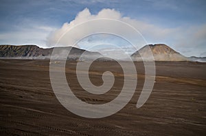 Volcanic sea of sand