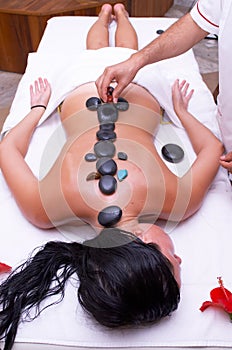 Volcanic stone massage