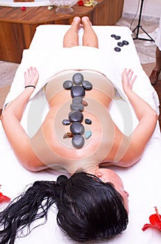 Volcanic stone massage