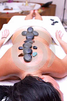 Volcanic stone massage