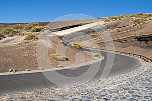 Volcanic stratification in Tenerife