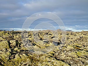Volcanic terrain in Iceland
