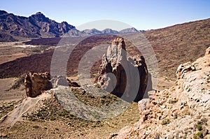 Volcanic view on Tenerife island, Spain photo