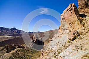 Volcanic view on Tenerife island, Spain photo