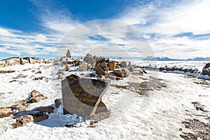 Volcano. The Andes, Road Cusco- Puno, Peru,South America. 4910 m above. The longest continental mountain range in the world