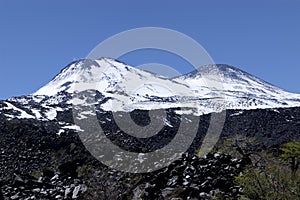 Volcano Chillan, Chile.