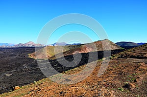 Volcano Crater in Lanzarote, Spain