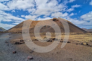 Volcano crater, Lanzarote, Spain