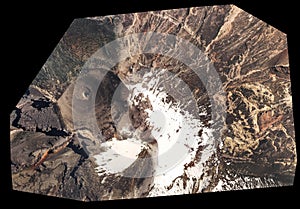 High Altitude Volcano Crater View