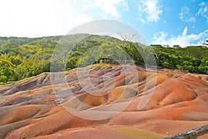 Volcano earth in Chamarel, Mauritius