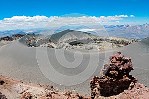 Volcano El Misti crater in Peru