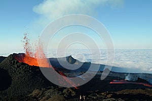 Volcano eruption photo