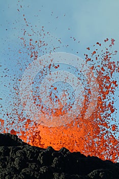 Volcano eruption