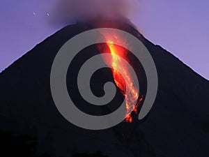 Volcano eruption photo