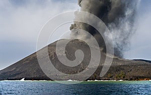 Volcano eruption. Anak Krakatau photo