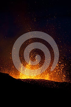 Volcano Eruption, fimmvorduhals Iceland