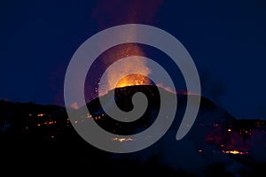 Volcano Eruption, fimmvorduhals Iceland