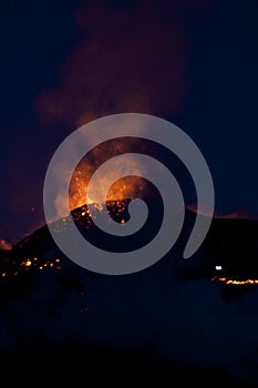 Volcano Eruption, fimmvorduhals Iceland