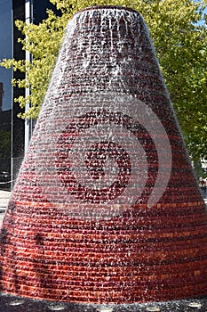 Volcano Fountain in Lisbon, Portugal