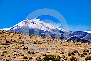 Volcano Guallatiri volcano, 6063 m photo