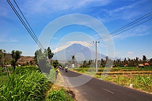 Volcano Gunung Agung in Bali