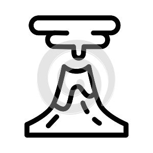 volcano icon illustratin vector graphic