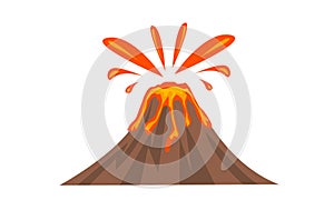 Volcano Icon vector illsutation