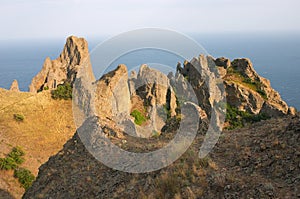 Volcano karadag rocks