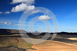 Volcano Krafla in Iceland.