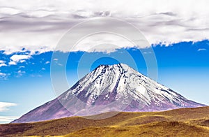 Volcano Licancabur at the border of Chile an Bolivia
