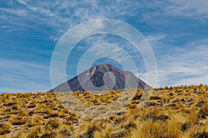 Volcano Licancabur on Chile and Bolivia border