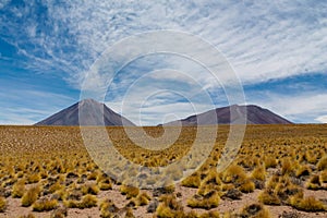 Volcano Licancabur on Chile and Bolivia border