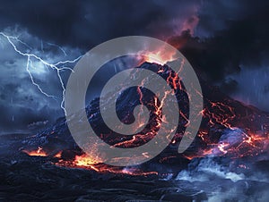 Volcano Lightning Bolt