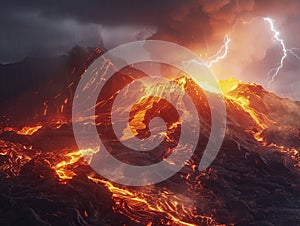 Volcano Lightning Bolt