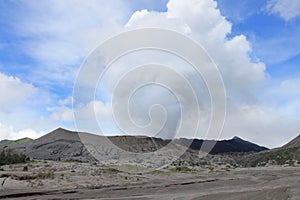 Volcano Mount Bromo Eruption, East Java Indonesia