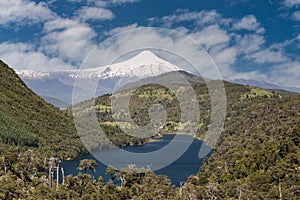 Volcano osorno viewpoints blue water cabulco villarica