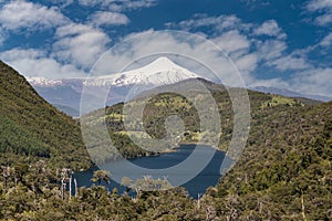 Volcano osorno viewpoints blue water cabulco villarica chile volcan t