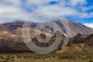 Volcano Pico del Teide is Spain`s highest mountain
