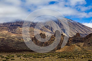 Volcano Pico del Teide is Spain`s highest mountain photo