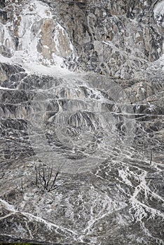 Volcano rock texture background - mammoth hot springs yellowston photo